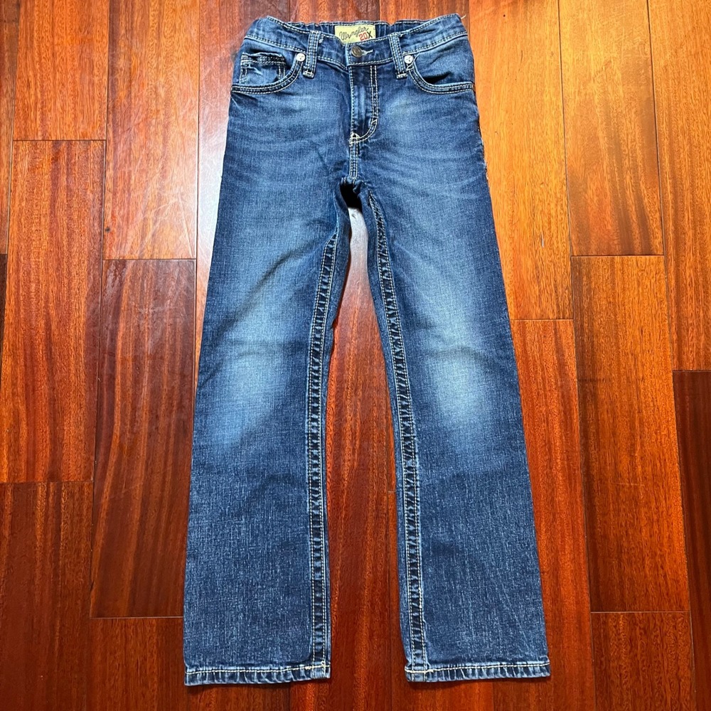 Wrangler 20X Jeans Boys 10 Regular (23x25) Straight Blue Western 1042BWXMD